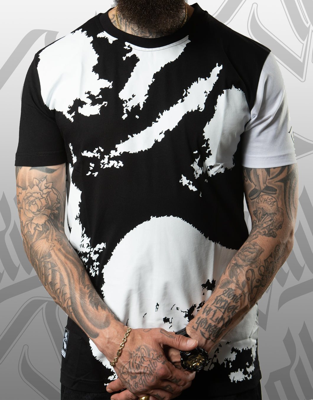 Jaill PARTNER PAW T-Shirt Unisex  Black/White